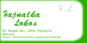 hajnalka lokos business card
